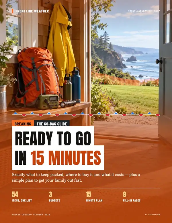 Cover of Ready to Go in 15 Minutes, The Go-Bag Guide
